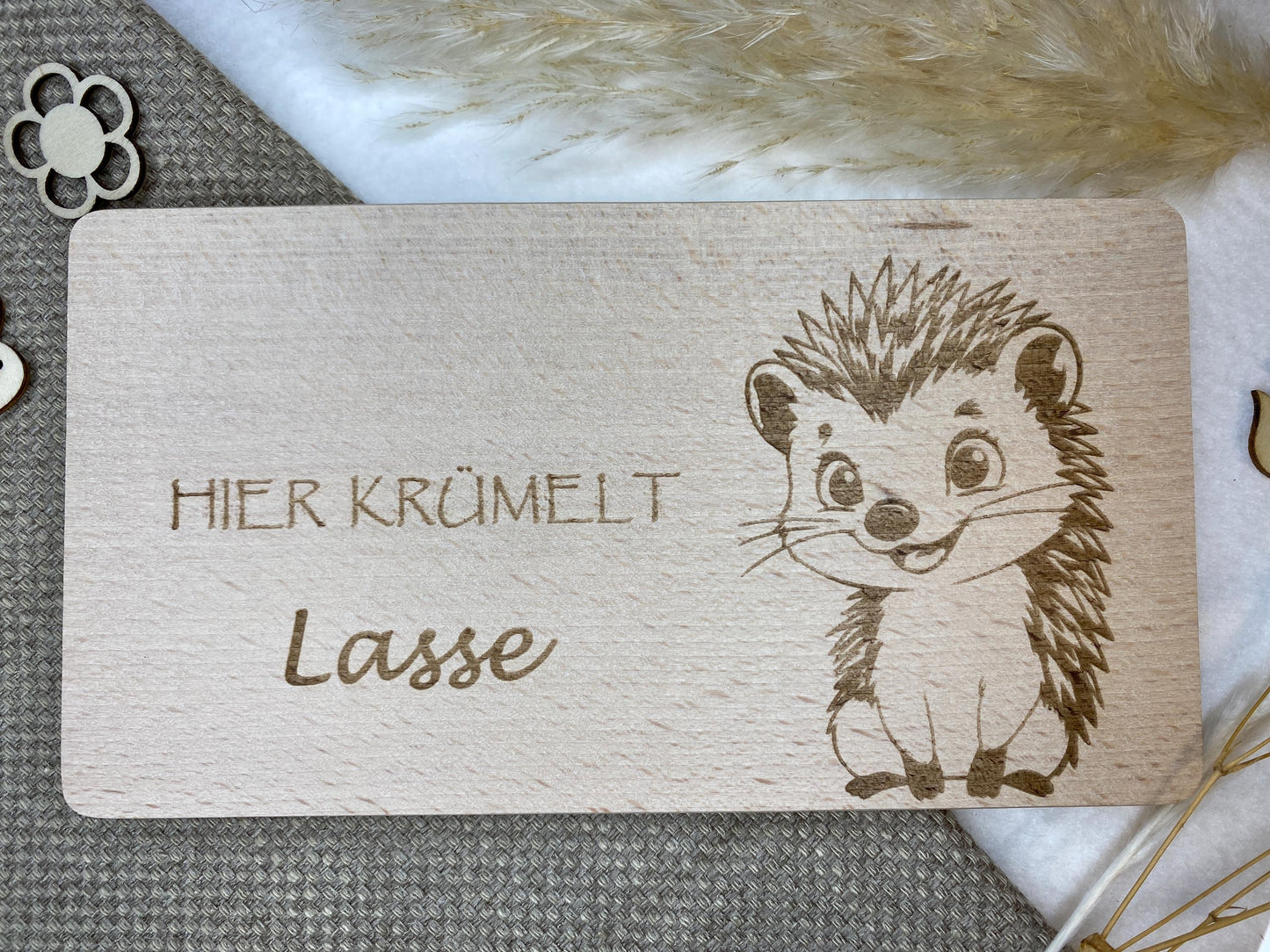 Holzbrettchen für Kinder mit Gravur, Frühstücksbrettchen mit Namen, Holzbrett Geschenk Kinder, personalisiertes Brettchen, Schneidebrettchen