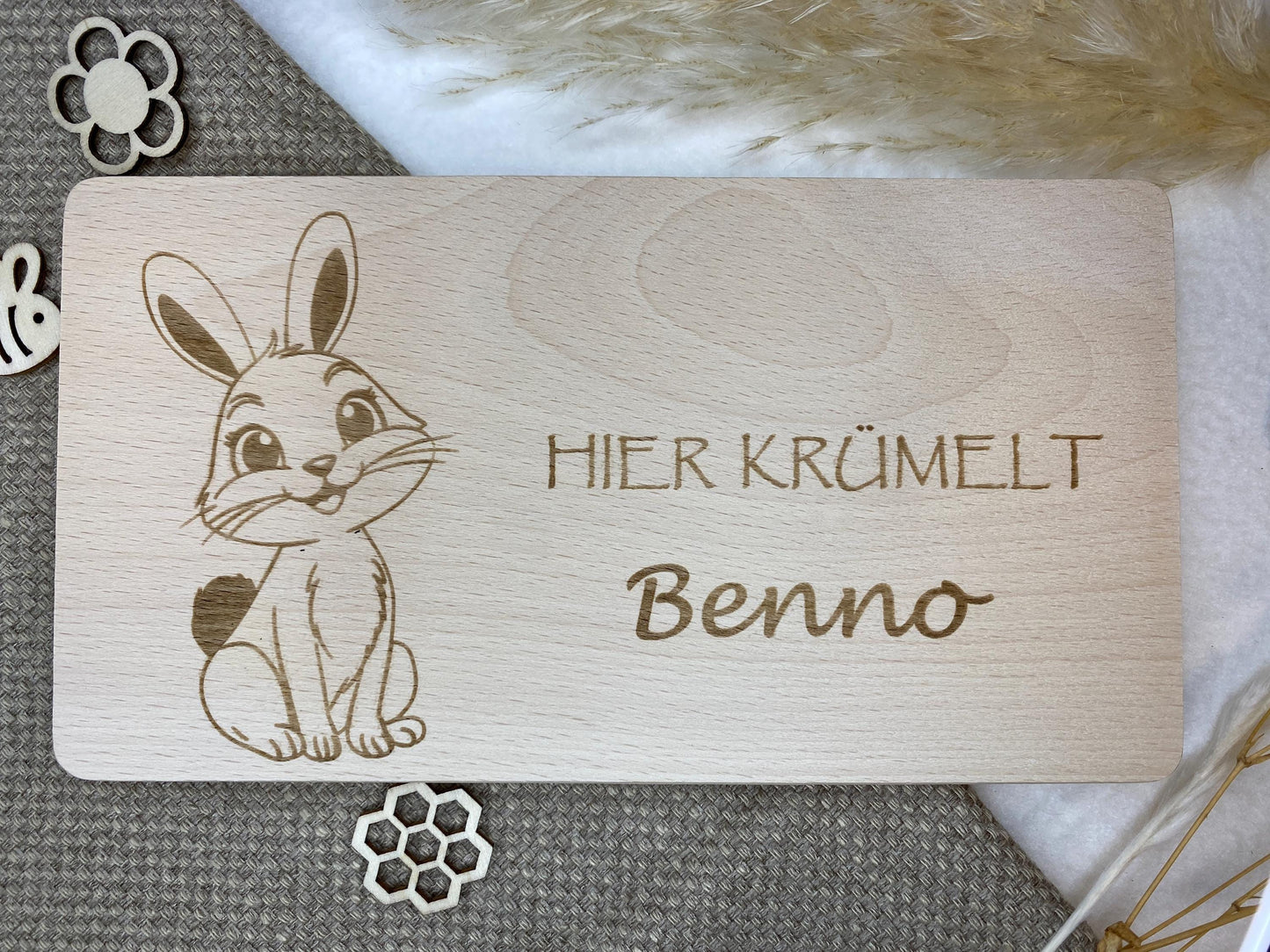Holzbrettchen für Kinder mit Gravur, Frühstücksbrettchen mit Namen, Holzbrett Geschenk Kinder, personalisiertes Brettchen, Schneidebrettchen