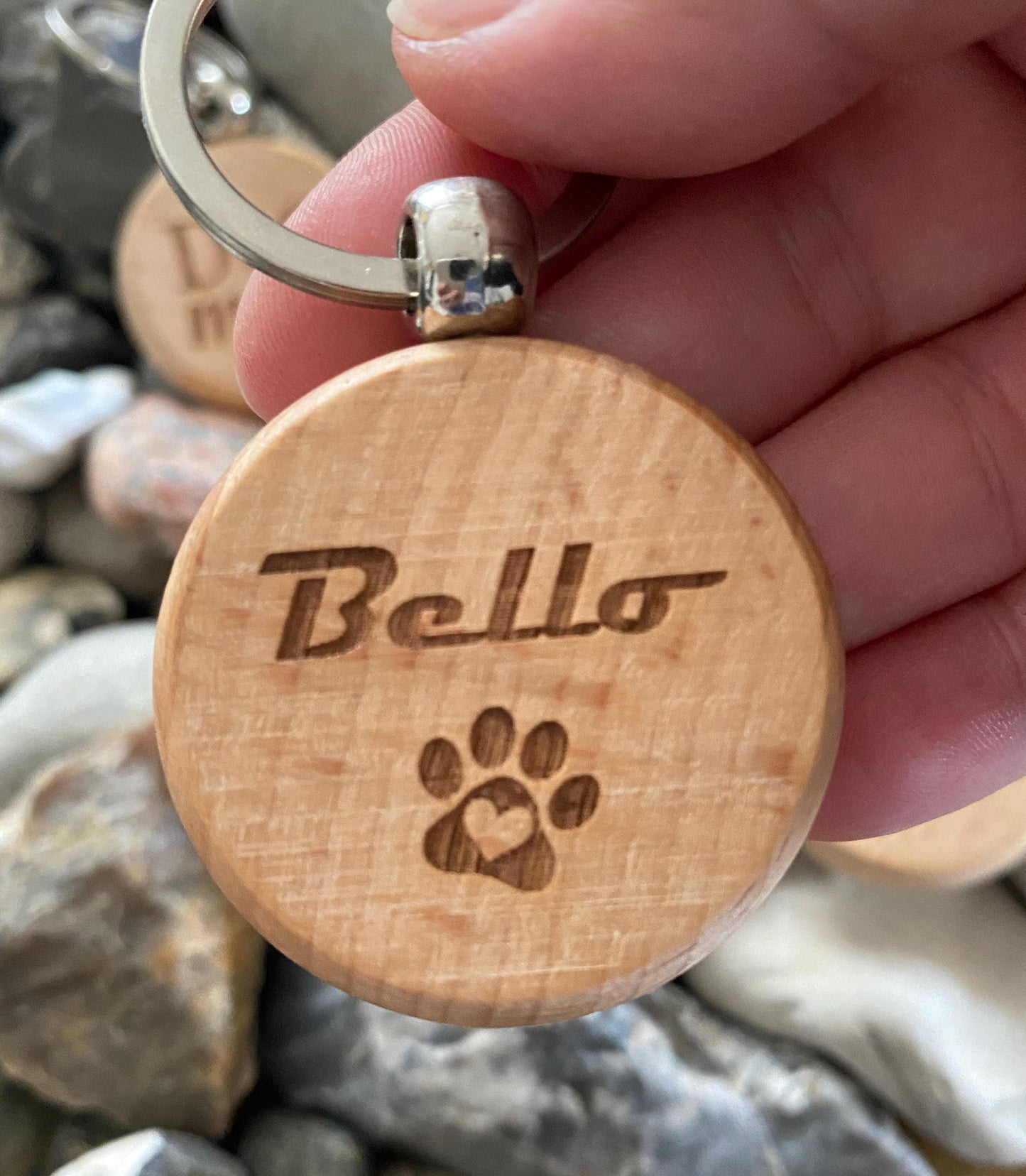 Namensanhänger Hundehalsband, Hundemarke Holz Namen Telefonnummer, Sicherheitsanhänger Hundehalsband, Halsband Hund, Halsbandanhänger
