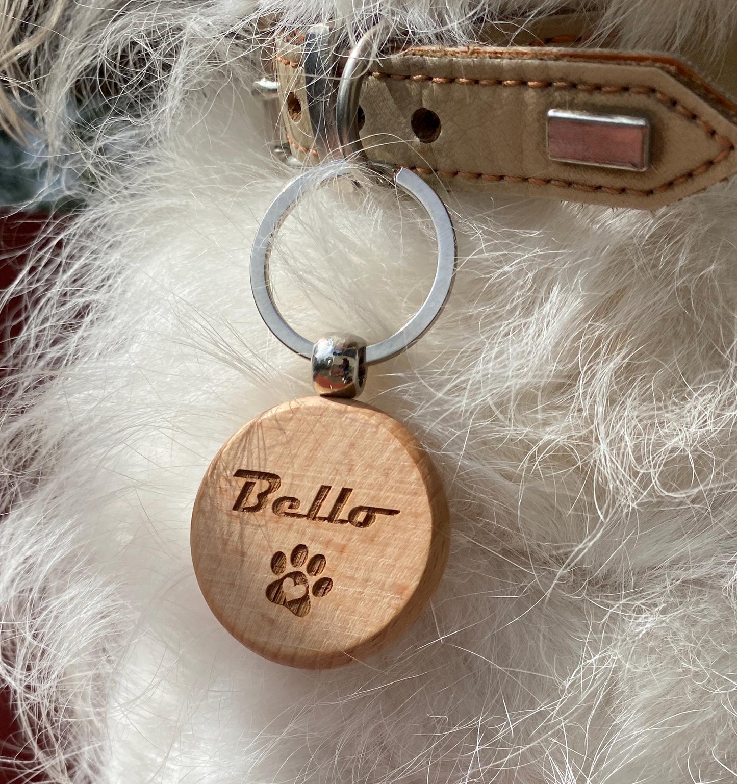 Namensanhänger Hundehalsband, Hundemarke Holz Namen Telefonnummer, Sicherheitsanhänger Hundehalsband, Halsband Hund, Halsbandanhänger